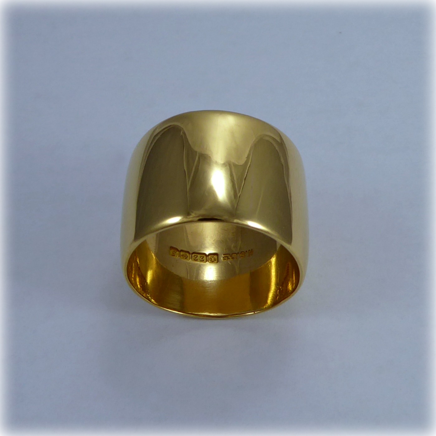 A very wide 14mm Vintage Wedding Band Mr Allan Jewellers