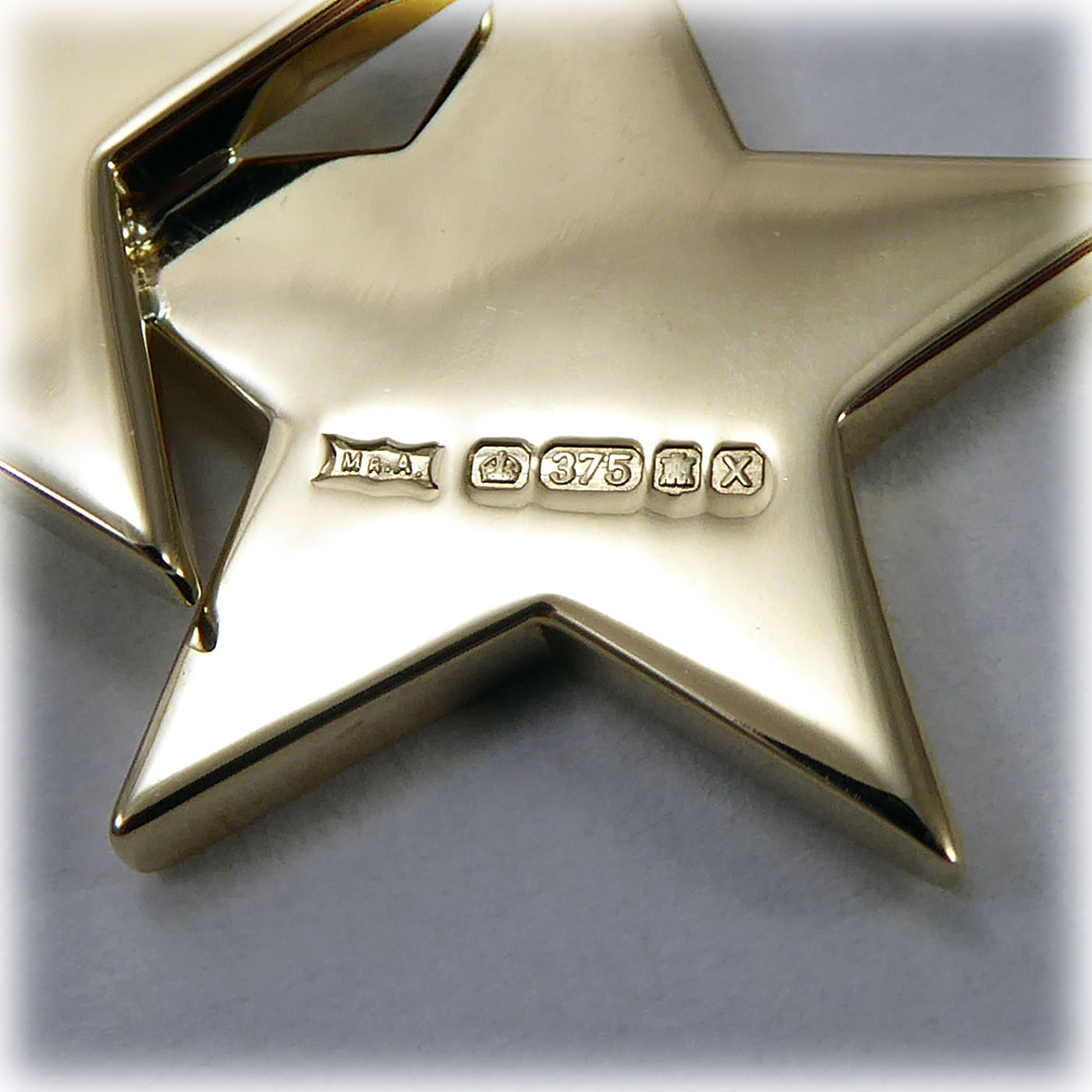Unique 9ct Double Gold Star 19" Necklet - Image 7