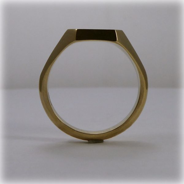 Octagonal Gold Rings 9ct Gold Octagonal Signet Ring | Mr Allan Jewellers
