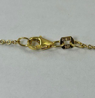 14CT Yellow Gold Peridot Pendant - Image 7
